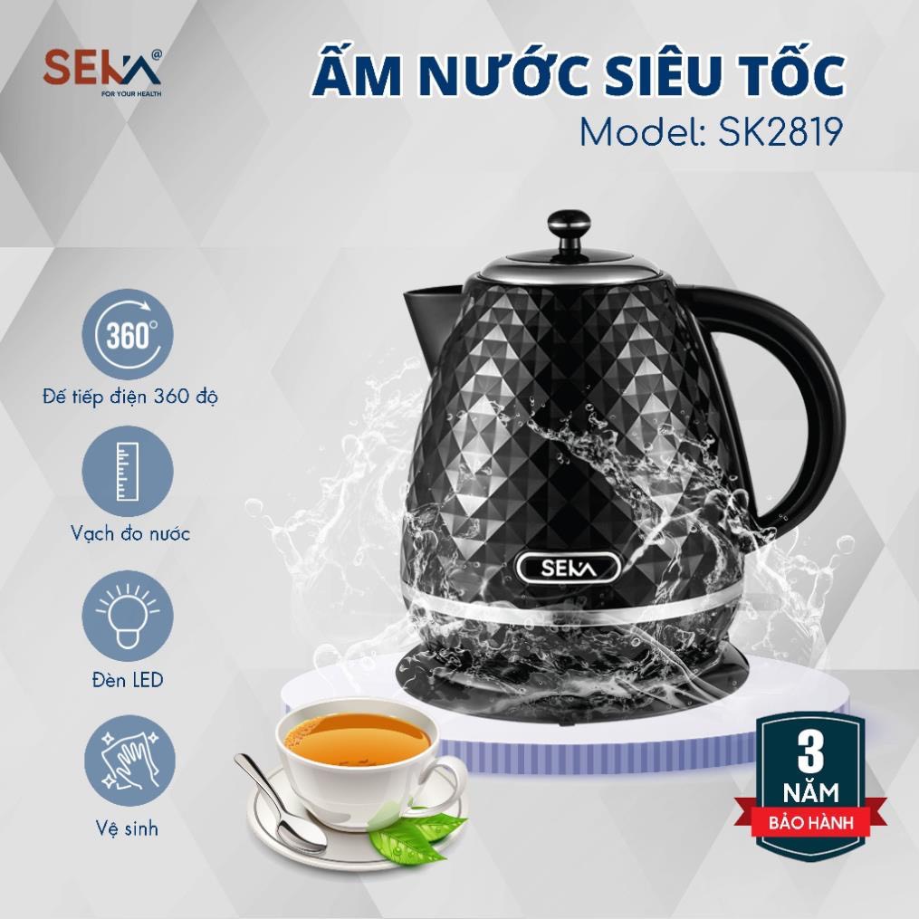 Ấm Siêu Tốc 1.7L SEKA SK28195 Vân Đá
