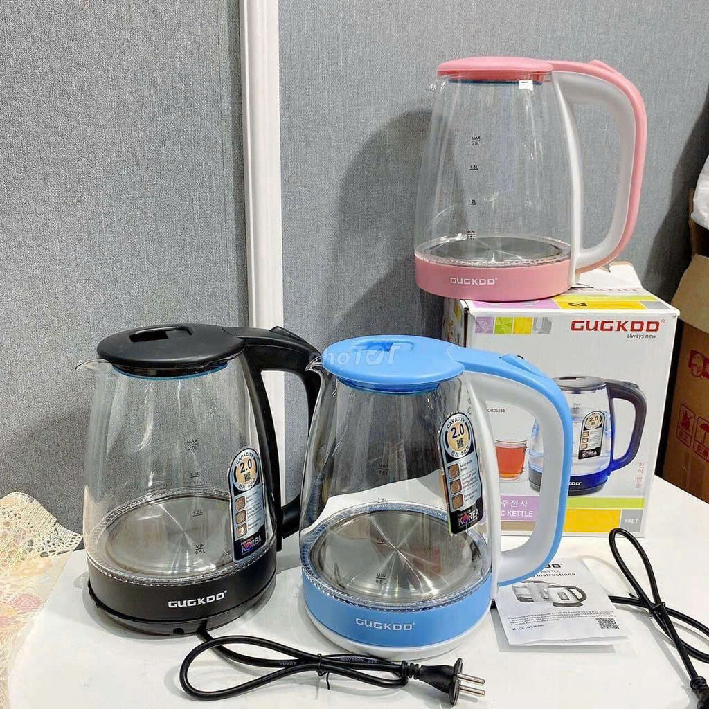 Ấm Siêu Tốc Thuỷ Tinh Cuckdd GD ST16