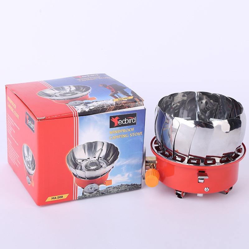 Bếp Ga Mini Chắn Gió Gấp Gọn Du Lịch