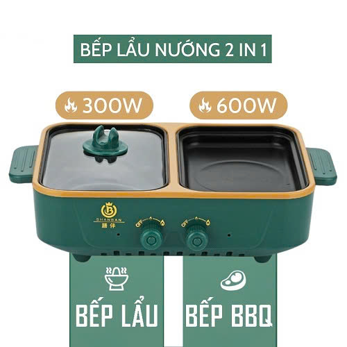 Bếp Nướng Lẩu 2 Ngăn Shanban
