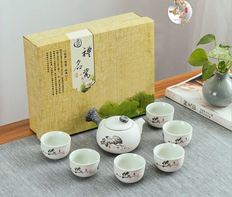Bộ Bình Trà Định Châu Hoa Sen Cao Cấp