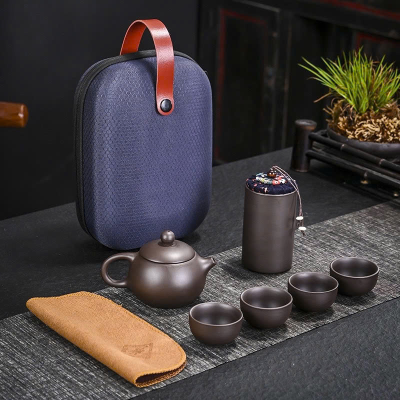 Bộ Bình Trà Có Túi Đựng Đi Du Lịch