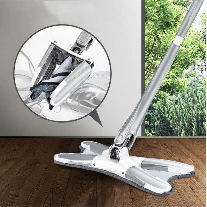 Cây Lau Nhà Thông Minh Tự Vắt Chữ X