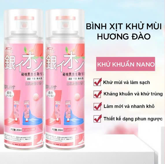 Bình Xịt Khử Mùi Giày Công Nghệ Nano 260ML