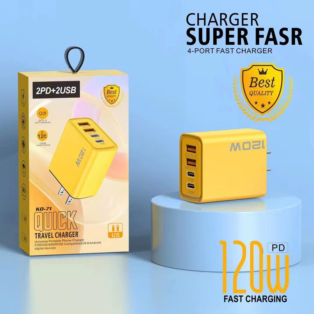 Cóc Sạc Nhanh PD120W 4 Cổng
