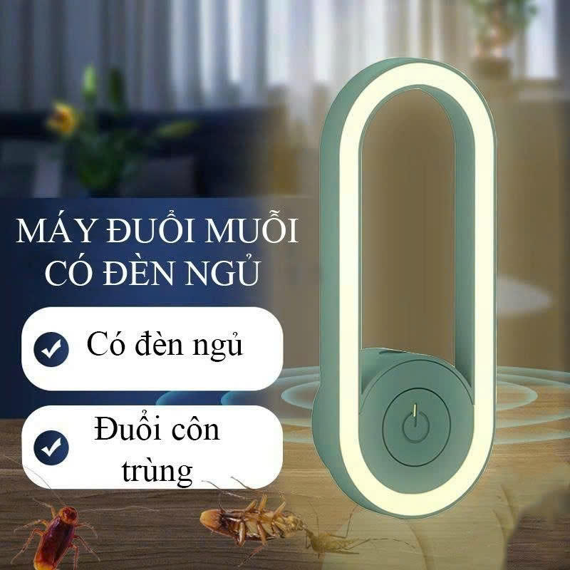 Đèn Ngủ Đuổi Muỗi Côn Trùng Bằng Sóng Âm