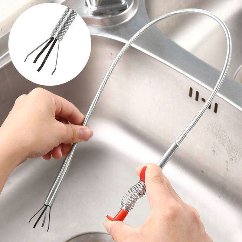 Dụng Cụ Thông Tắc 2in1 Gắp Rác Tiện Lợi