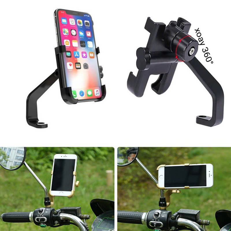 Giá Đỡ Điện Thoại C2 Gắn Chân Gương Xe Máy