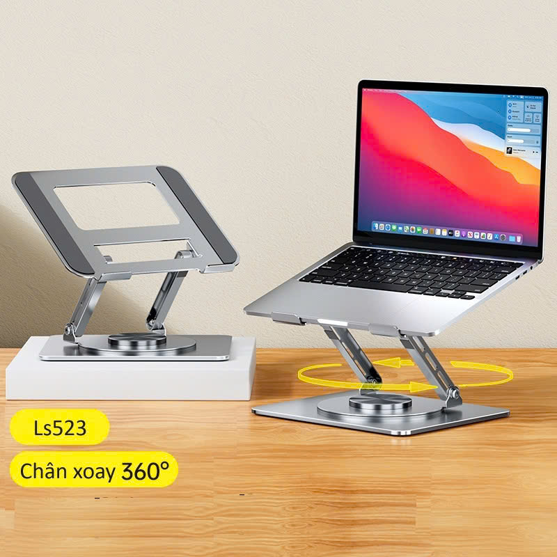 Giá Đỡ Laptop LS523 Chân Xoay 360 Độ