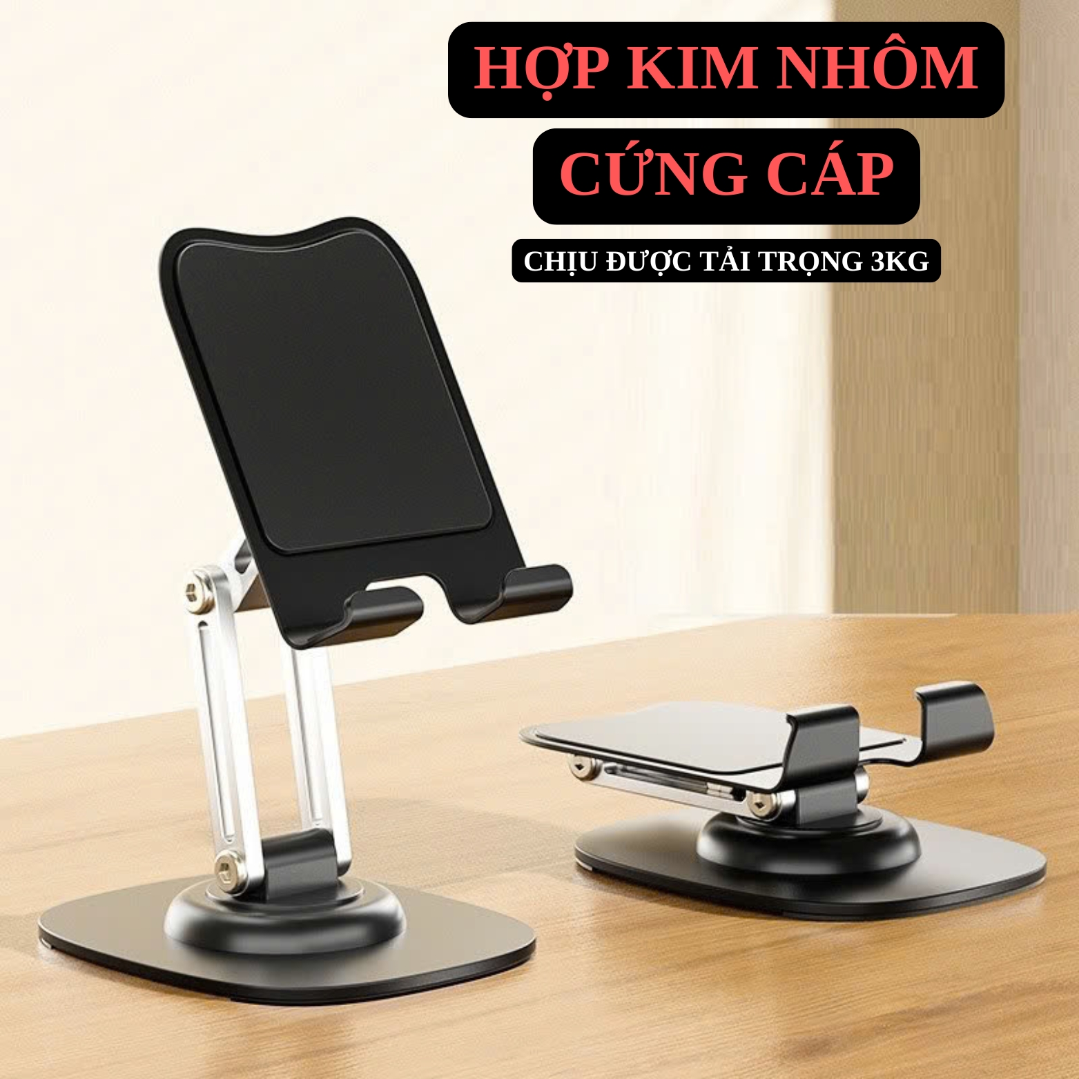 Giá Đỡ Điện Thoại, Ipad Chân Xoay Q17