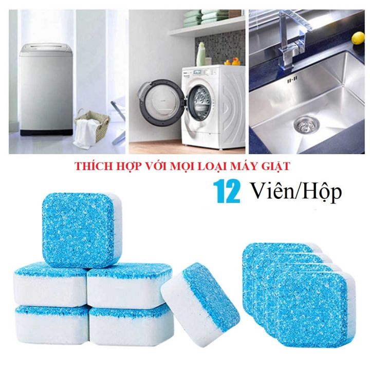 Combo 12 Viên Sủi Làm Sạch Máy Giặt