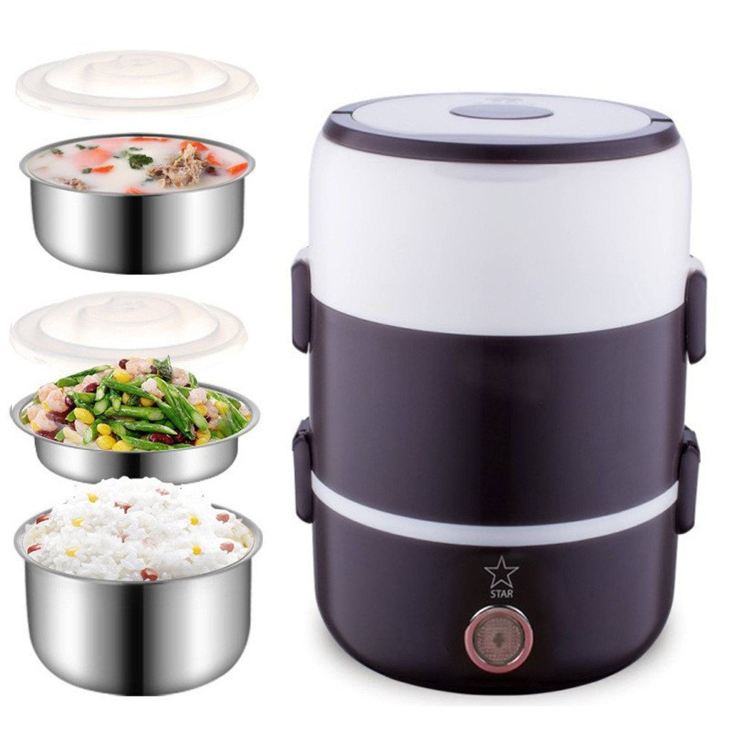 Hộp Cơm Điện Hâm Nóng 3 Tầng
