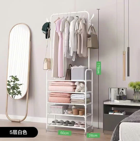 Kệ Để Giày Dép 4 Tầng Có Bánh Xe