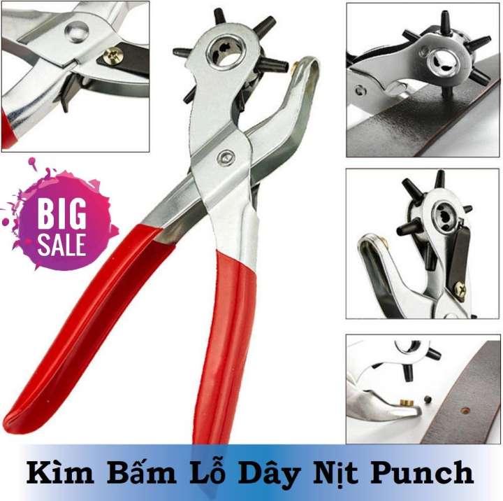 Kiềm Bấm Lỗ Dây Nịt