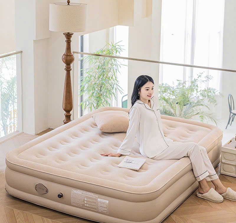 Nệm Hơi Dã Ngoại Kèm Gối