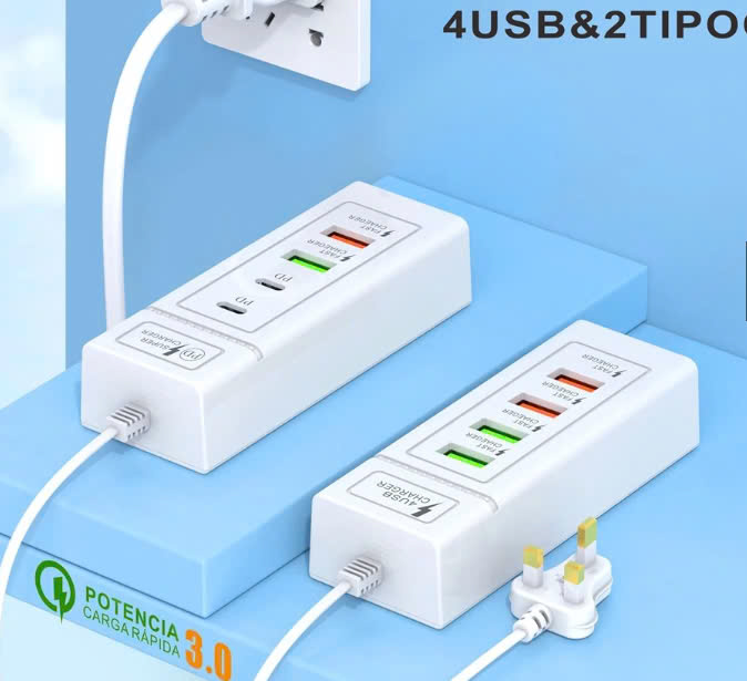 Ổ Cắm 4 Cổng Sạc Đa Năng 66W