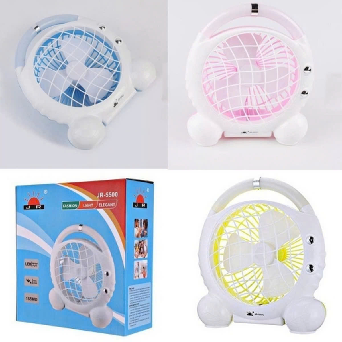 Quạt Sạc Tích Điện JR 5500