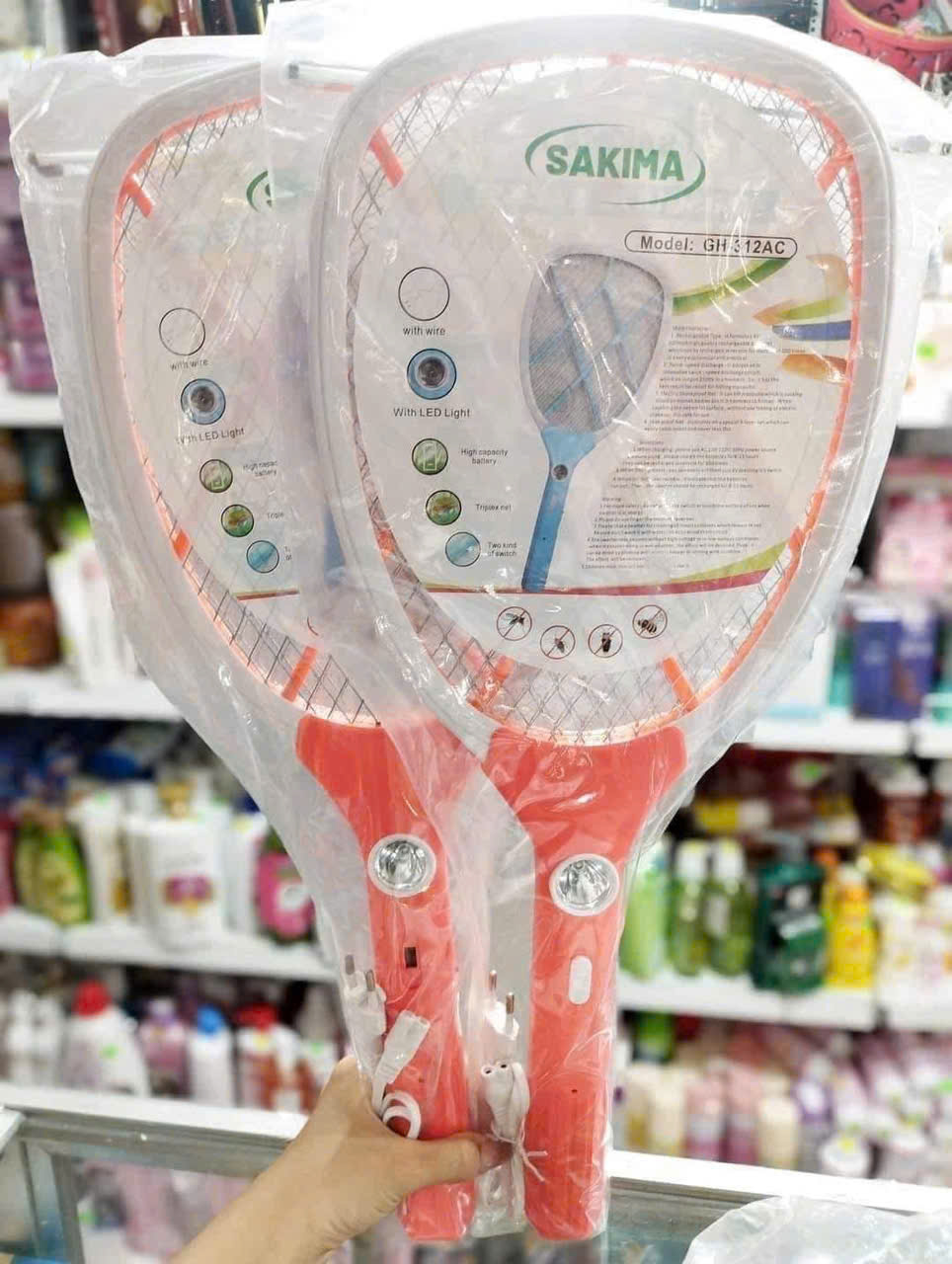 Vợt Bắt Muỗi Có Đèn Sakima