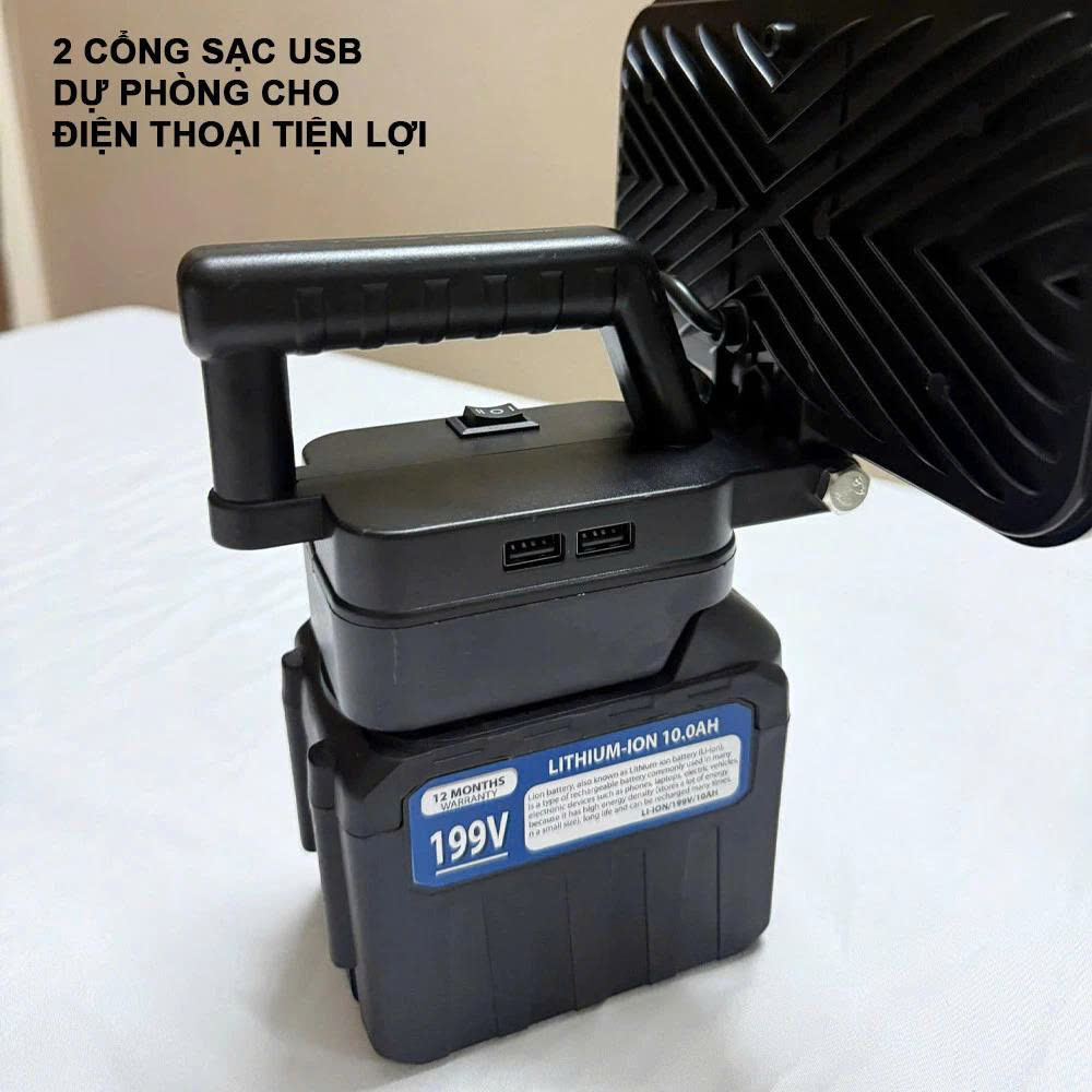 ĐÈN PIN LED 35 BÓNG DÙNG PIN MÁY KHOAN (T80)
