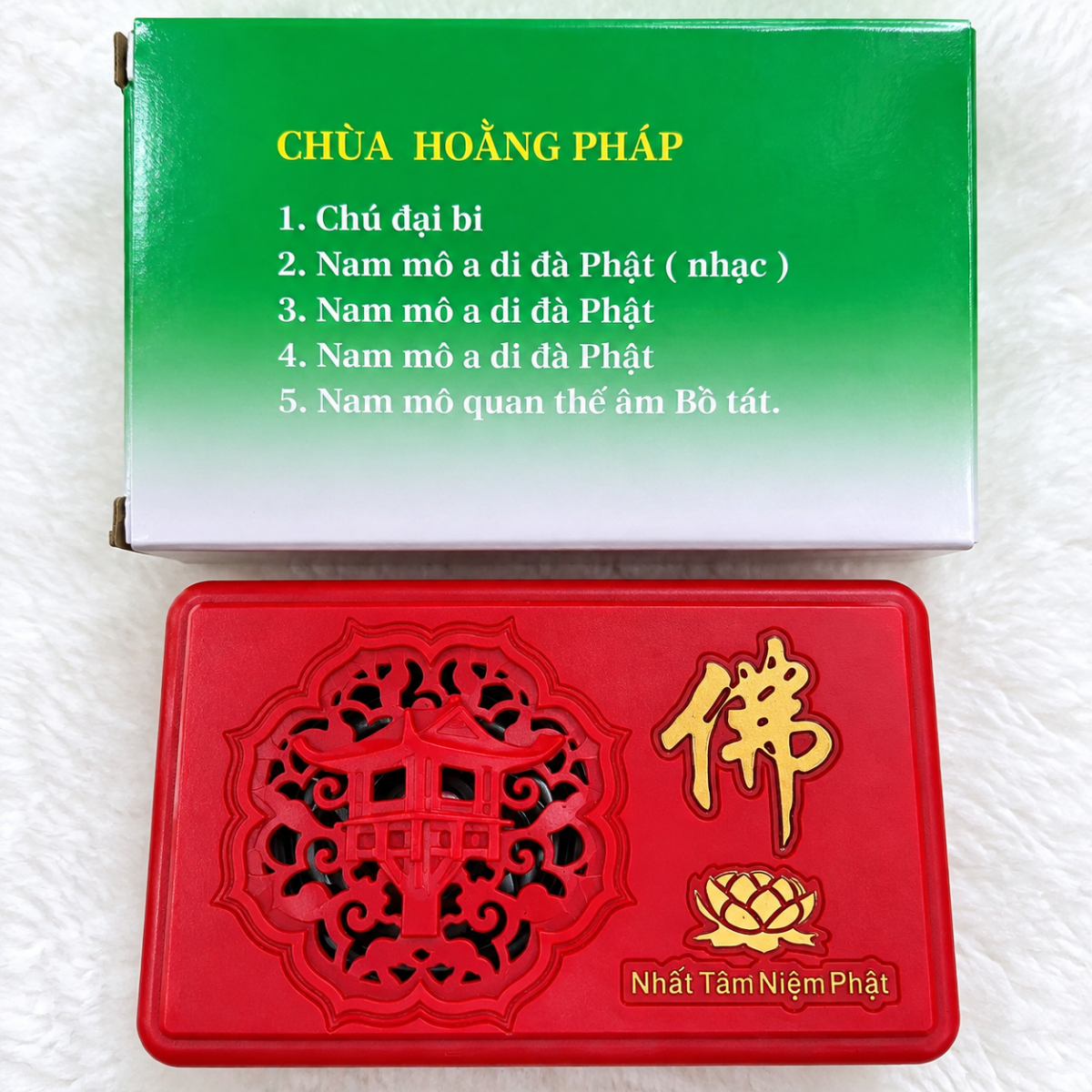 MÁY NIỆM PHẬT 5 BÀI CHÙA HOẰNG PHÁP (T100)