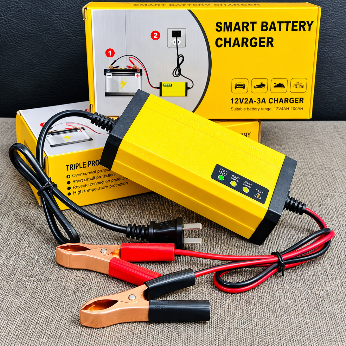 BỘ SẠC ẮC QUY THÔNG MINH 12V (T100)