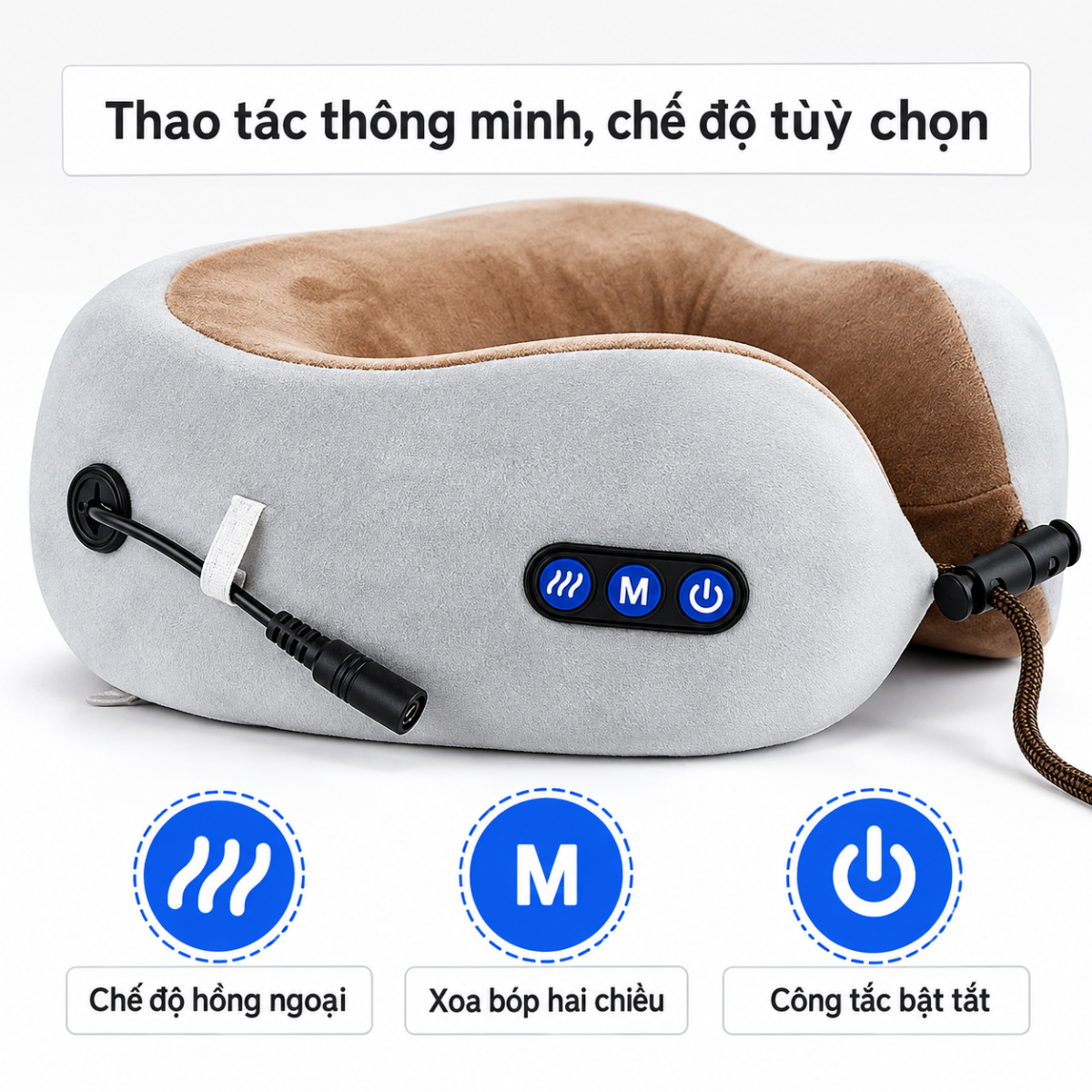 GỐI MASSAGE CỔ CHỮ U (T20)