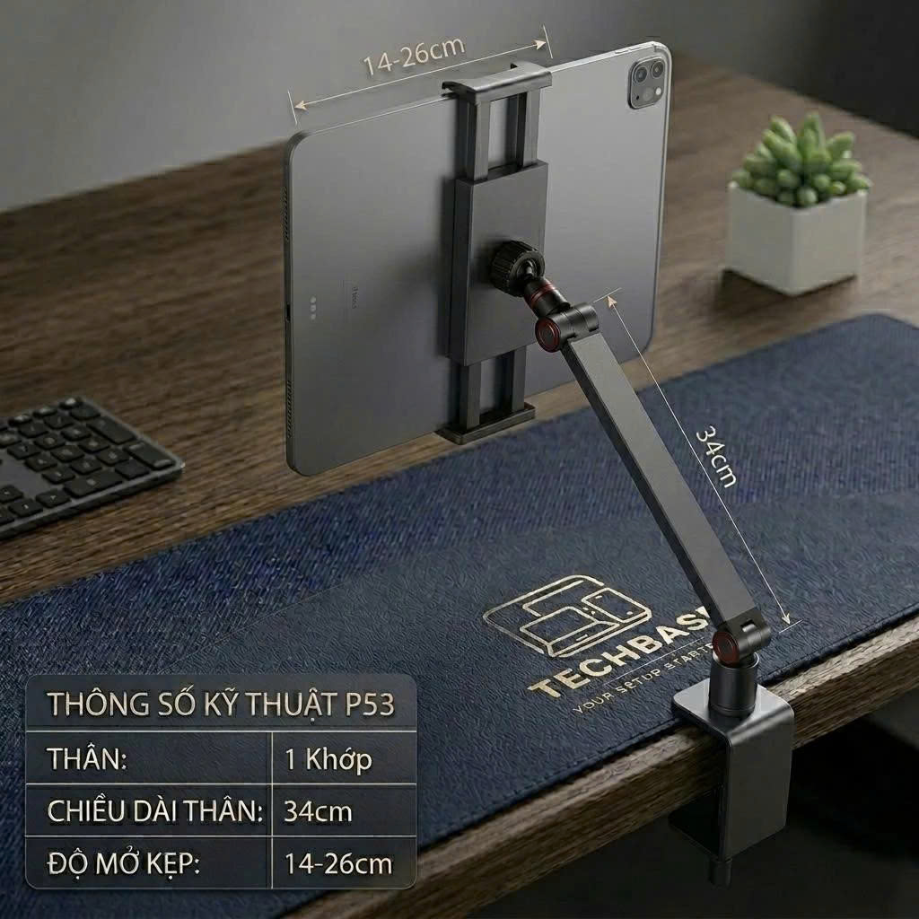 GIÁ ĐỠ KẸP BÀN IPAD, IPHONE P53 (T20)