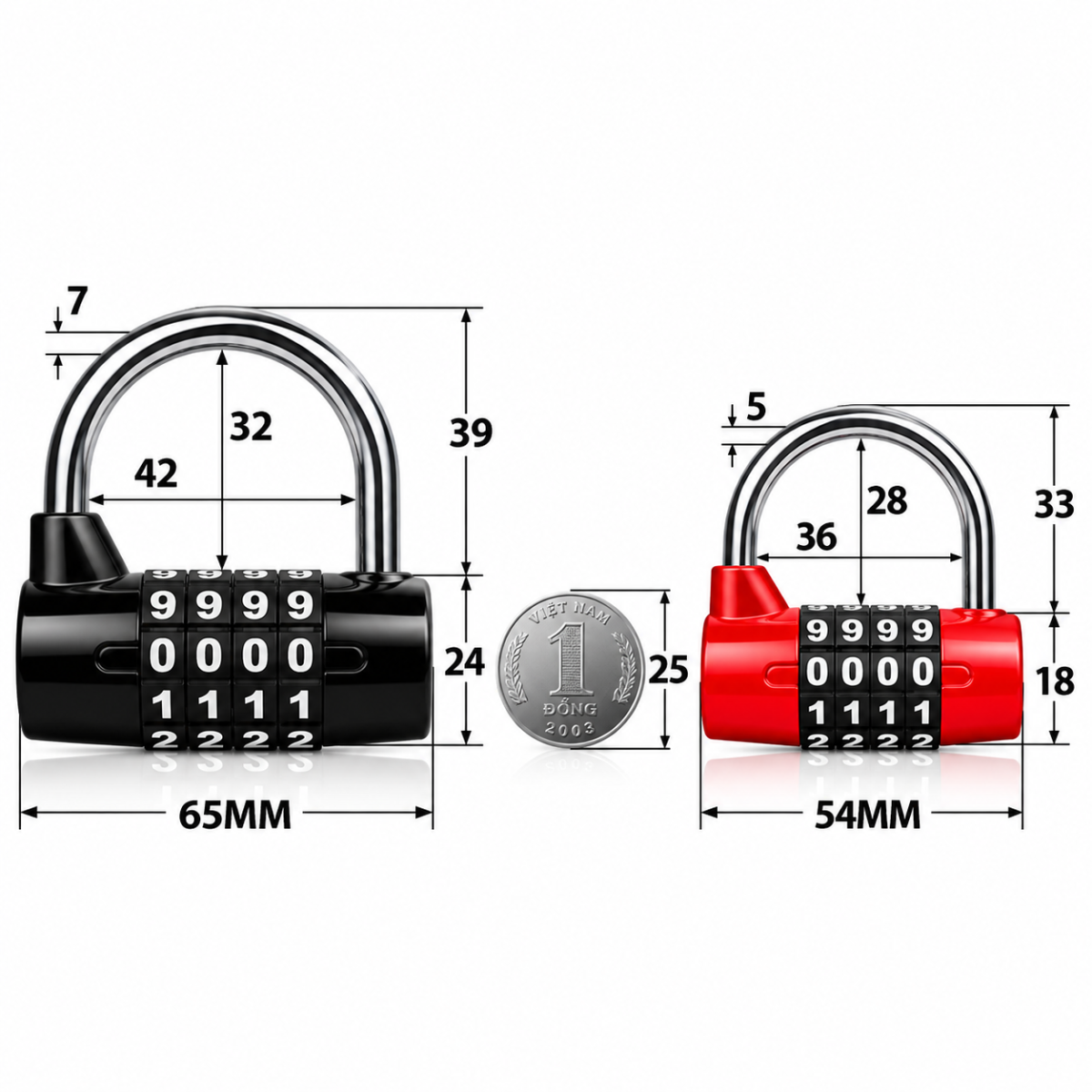 KHOÁ CHỮ SỐ 5 SỐ TIỆN LỢI