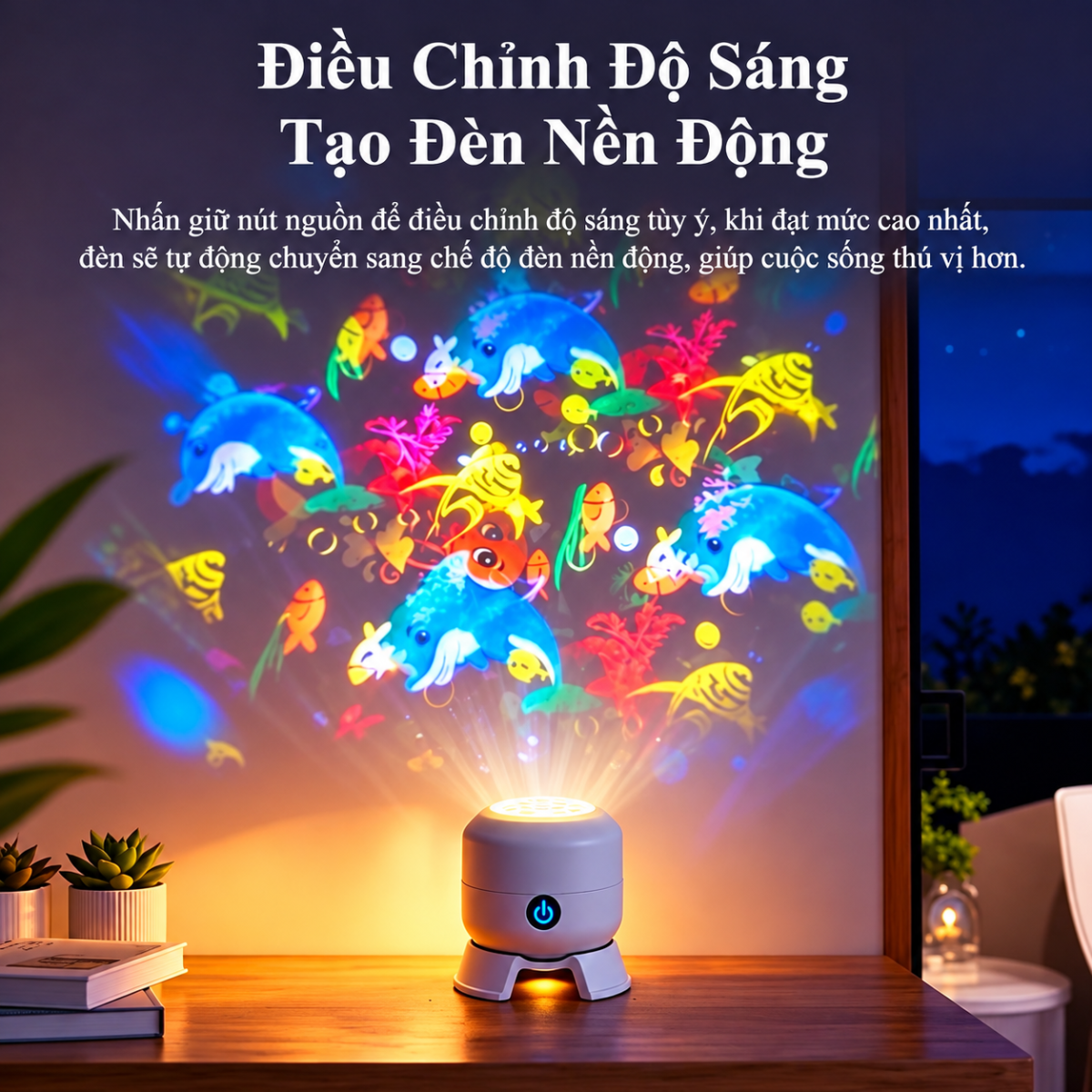 MÁY CHIẾU ĐẠI DƯƠNG 3D XOAY 360 ĐỘ (T100)