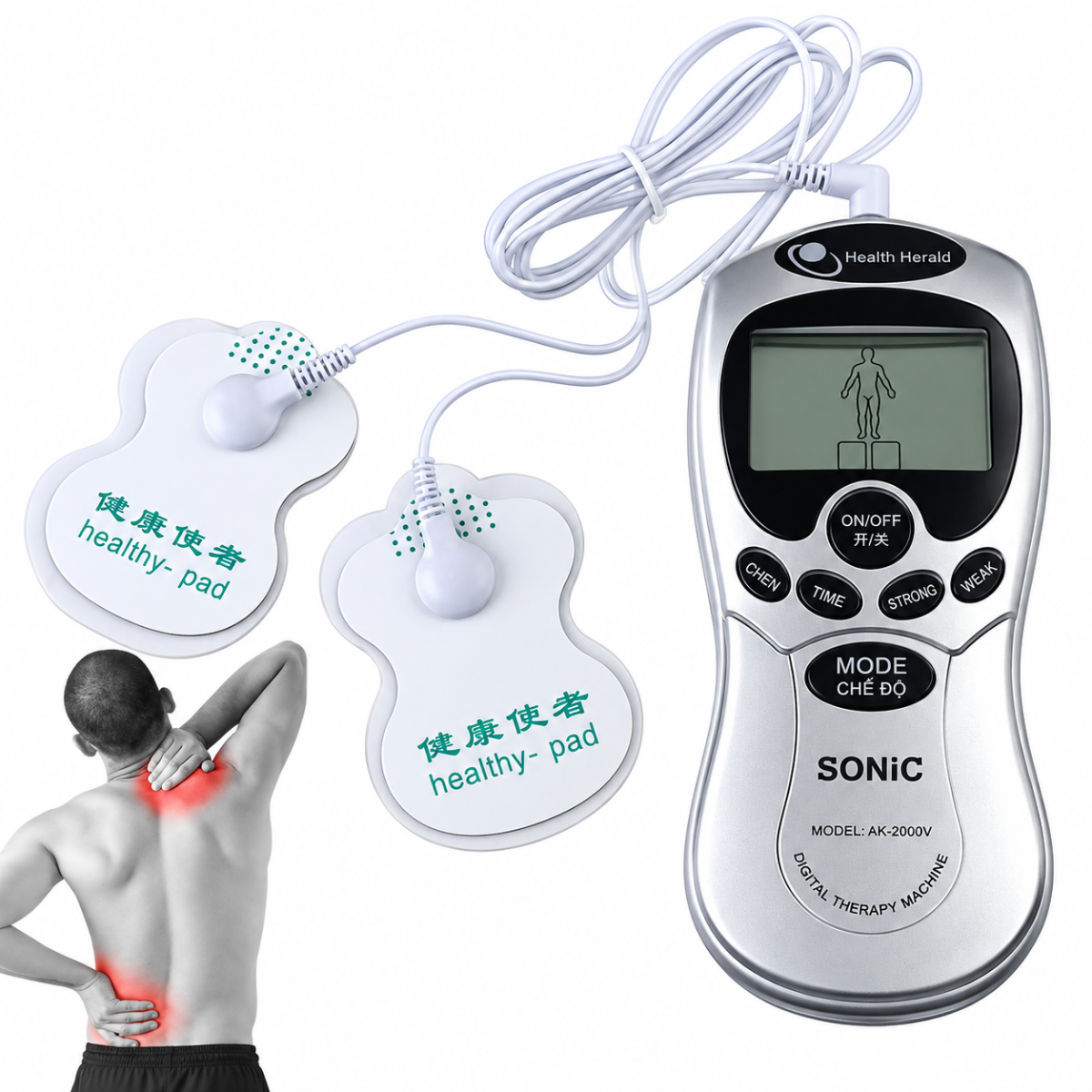 MÁY MASSAGE TRỊ LIỆU 4 MIẾNG DÁN (T40)