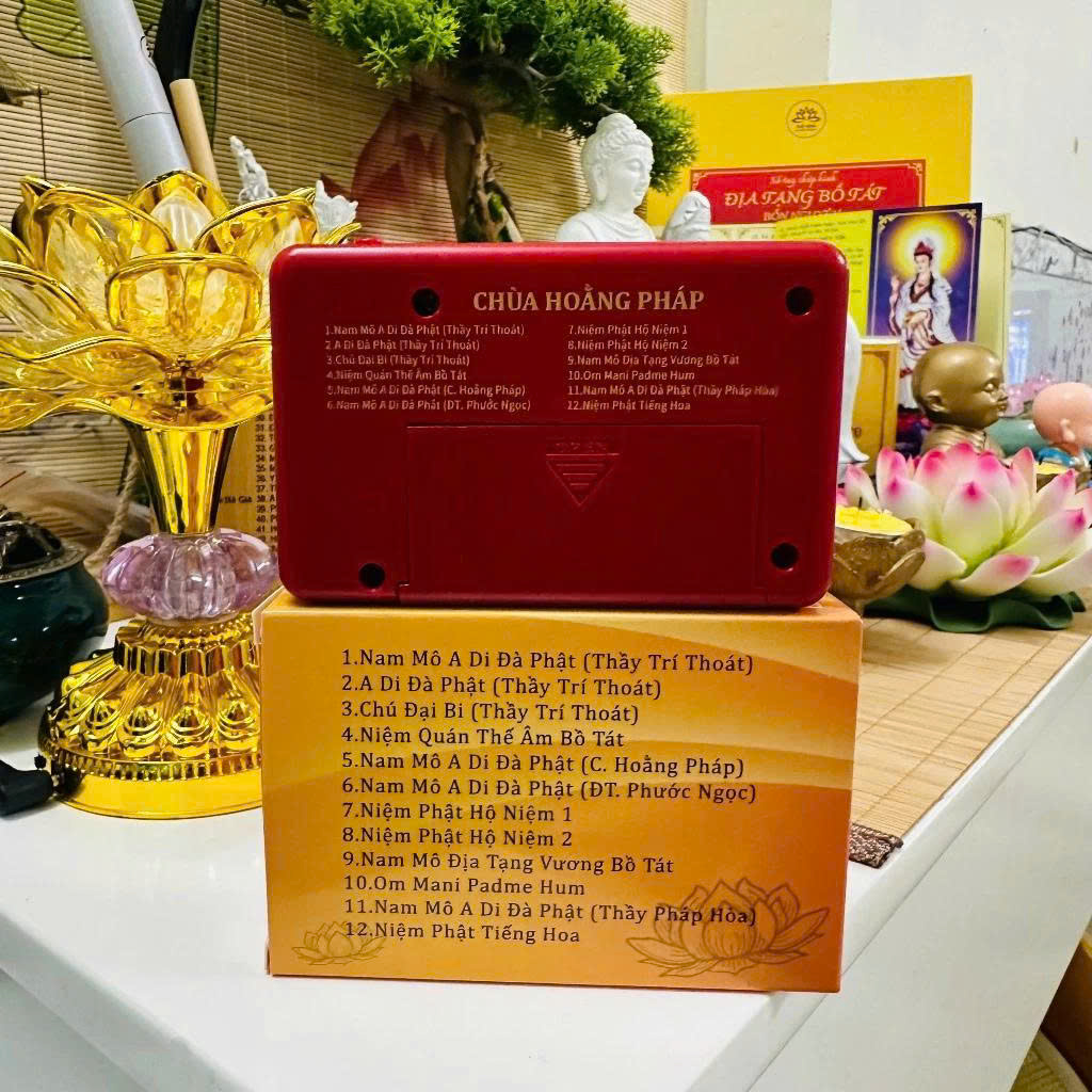 MÁY NIỆM PHẬT 12 BÀI CHÙA HOẰNG PHÁP (T100)