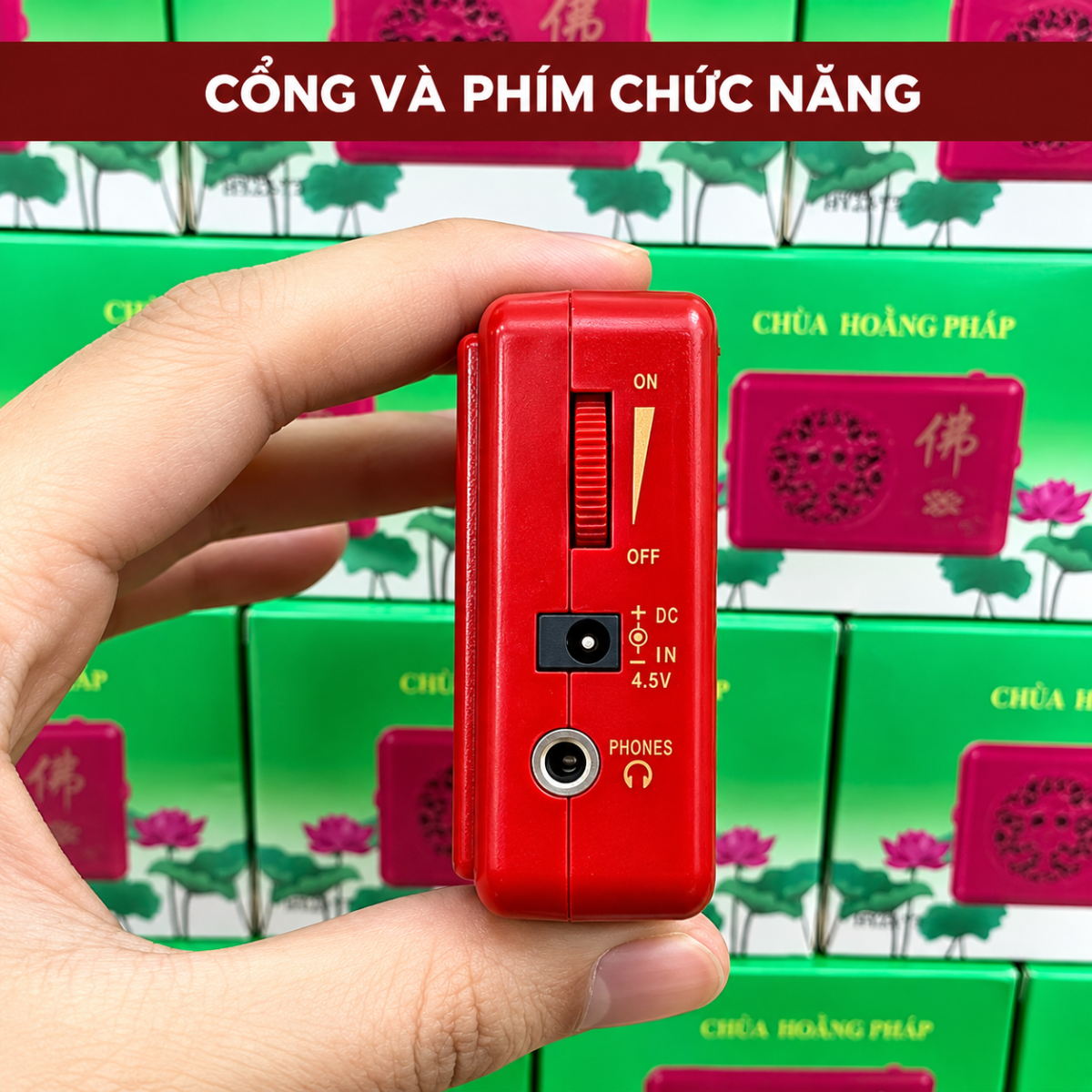 MÁY NIỆM PHẬT 5 BÀI CHÙA HOẰNG PHÁP (T100)