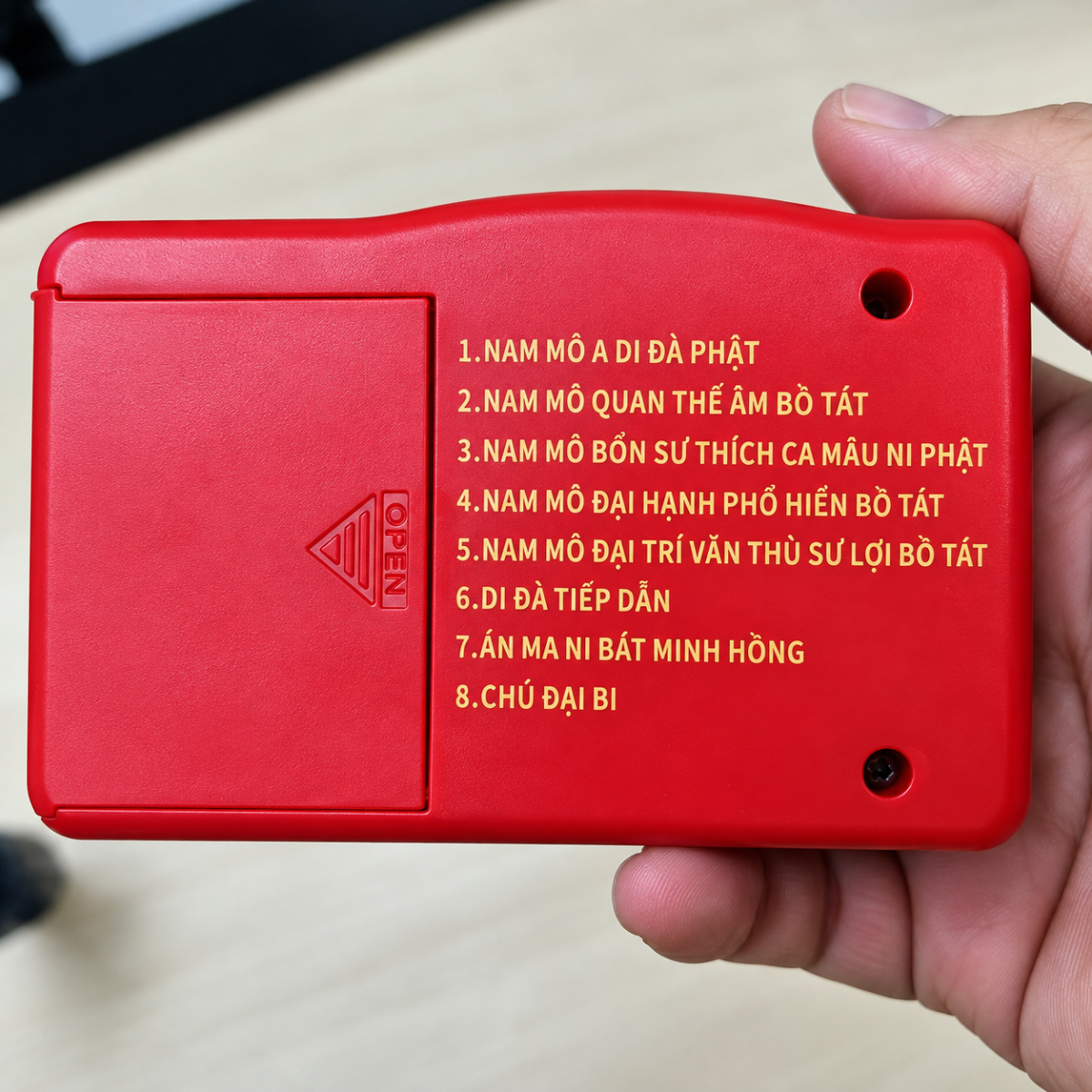 MÁY NIỆM PHẬT 8 BÀI (T100)