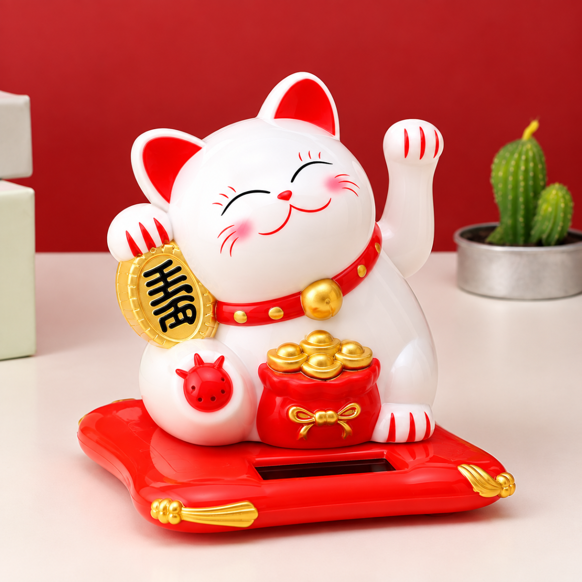 MÈO THẦN TÀI VẪY TAY SIZE 7.5CM (T240)