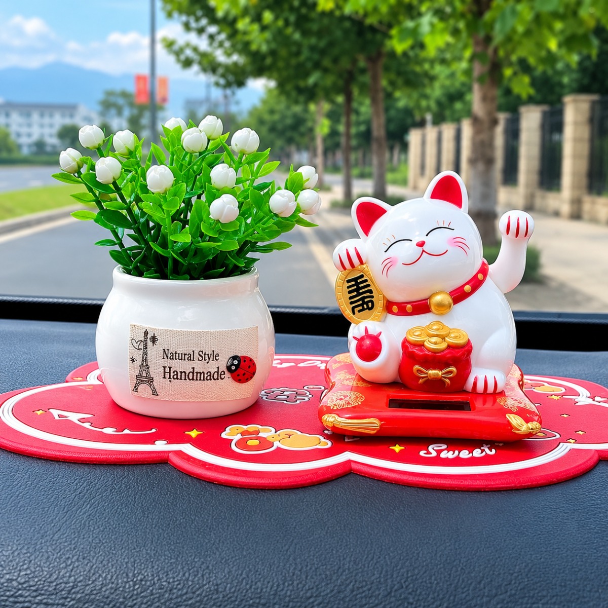 MÈO THẦN TÀI VẪY TAY SIZE 7.5CM (T240)