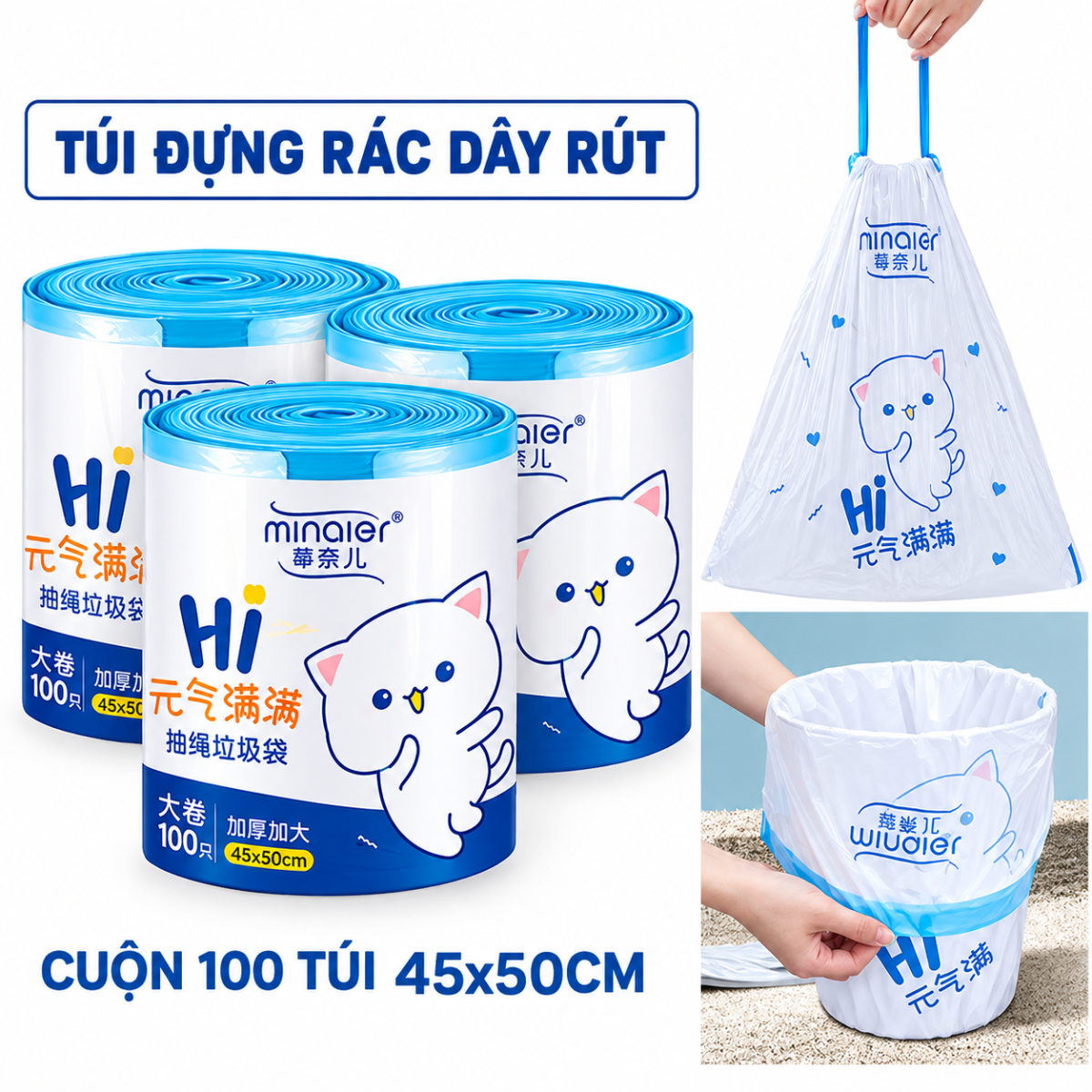 TÚI ĐỰNG RÁC TỰ PHÂN HUỶ MINAIER (T55)