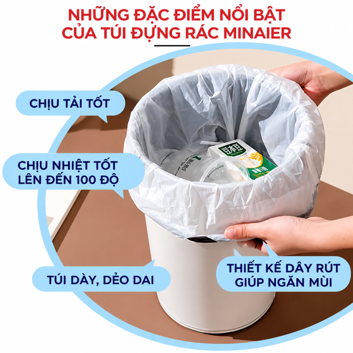 TÚI ĐỰNG RÁC TỰ PHÂN HUỶ MINAIER (T55)