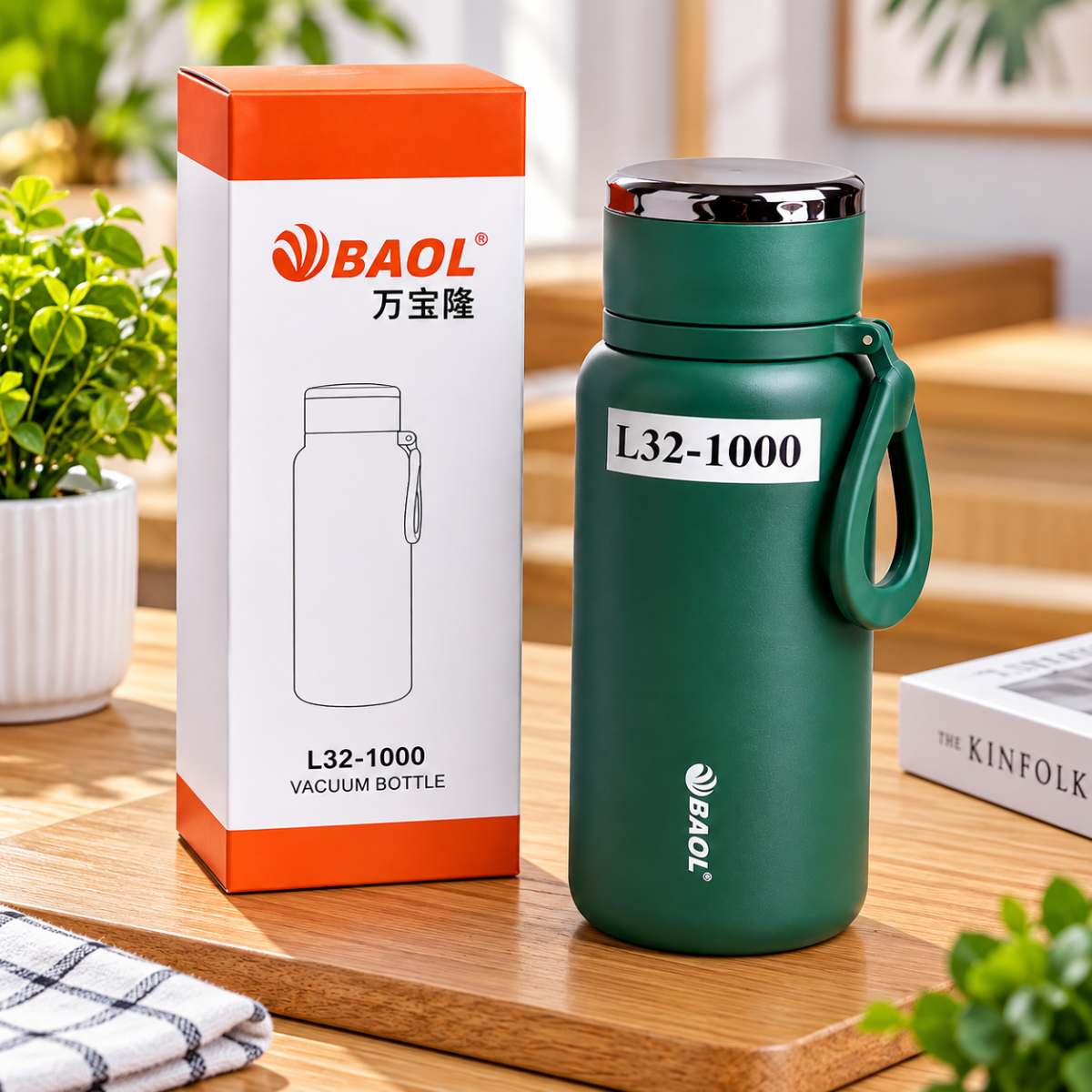 BÌNH GIỮ NHIỆT INOX BAOL L32 1000ML (T30)