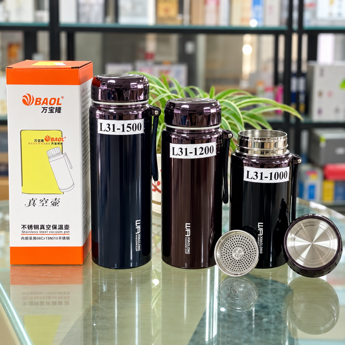 BÌNH GIỮ NHIỆT INOX 304 BAOL L31 1500ML (T30)