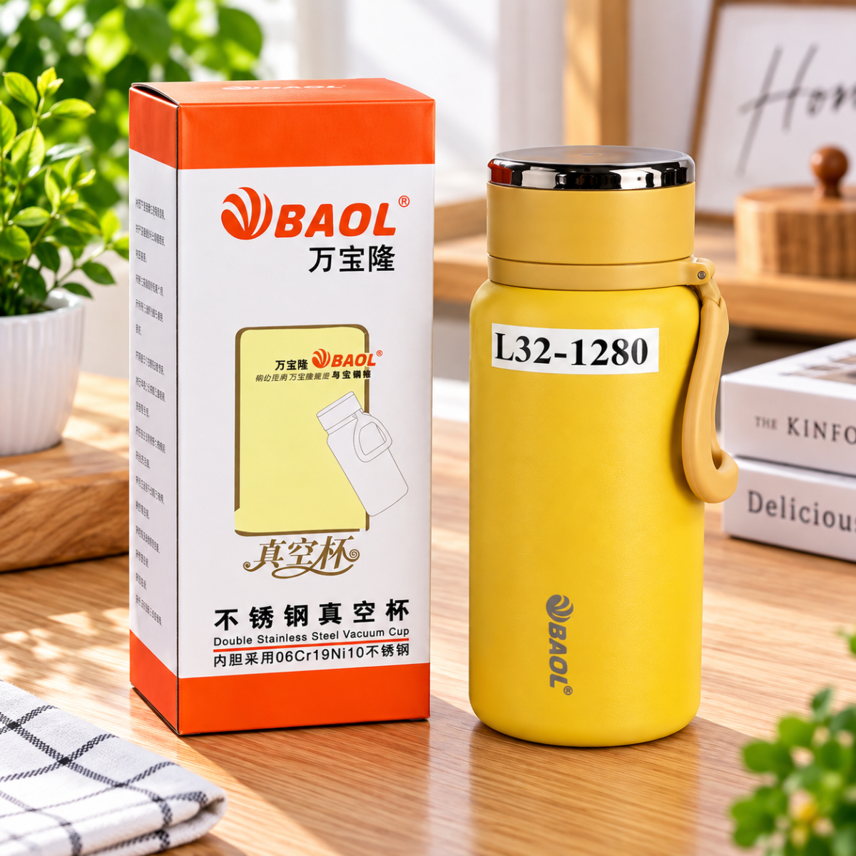 BÌNH GIỮ NHIỆT INOX BAOL L32 1280ML (T30)