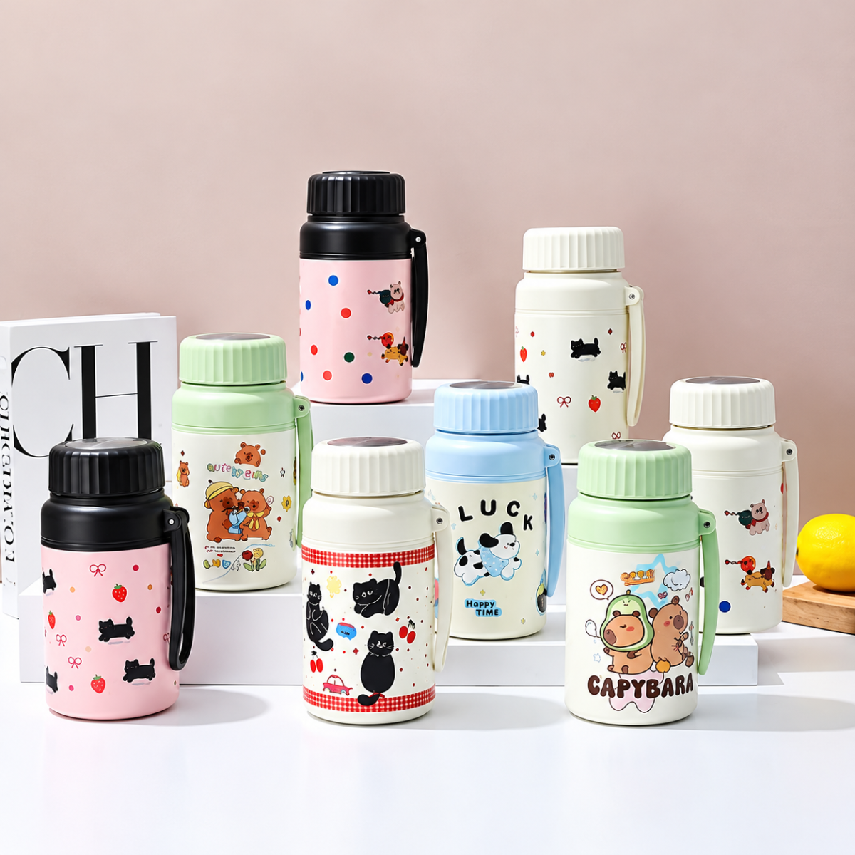 BÌNH GIỮ NHIỆT LUCKY INOX 316 1000ML CÓ LÕI LỌC TRÀ (T50)