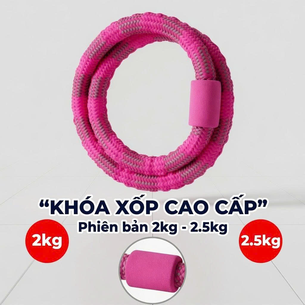 VÒNG LẮC EO LÒ XO DỆT CAO CẤP 2.5KG (T10)
