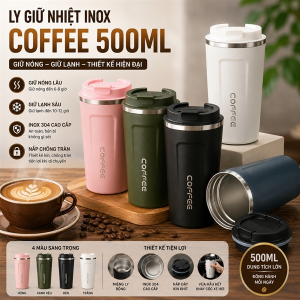 LY GIỮ NHIỆT INOX COFFEE 500ML (T50)