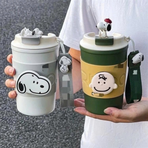 LY GIỮ NHIỆT INOX SNOOPY DUNG TÍCH 500ML