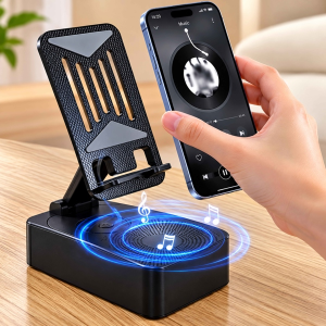 GIÁ ĐỠ ĐIỆN THOẠI 3IN1 XOAY 360 KÈM LOA BLUETOOTH (T50)