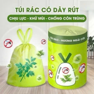 CUỘN TÚI RÁC DÂY RÚT HƯƠNG NGẢI CỨU (T50)