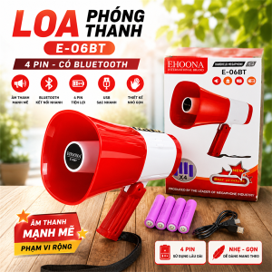 LOA PHÓNG THANH E-06BT 4 PIN CÓ BLUETOOTH (T40)