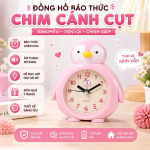 ĐỒNG HỒ BÁO THỨC CHIM CÁNH CỤT (T100)