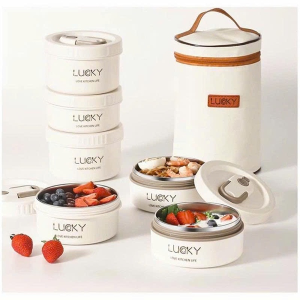 HỘP CƠM GIỮ NHIỆT 3 TẦNG KÈM TÚI
