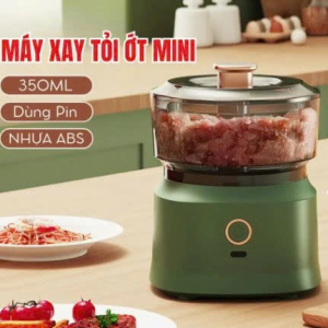 MÁY XAY TỎI ỚT SẠC ĐIỆN MINI 350ML